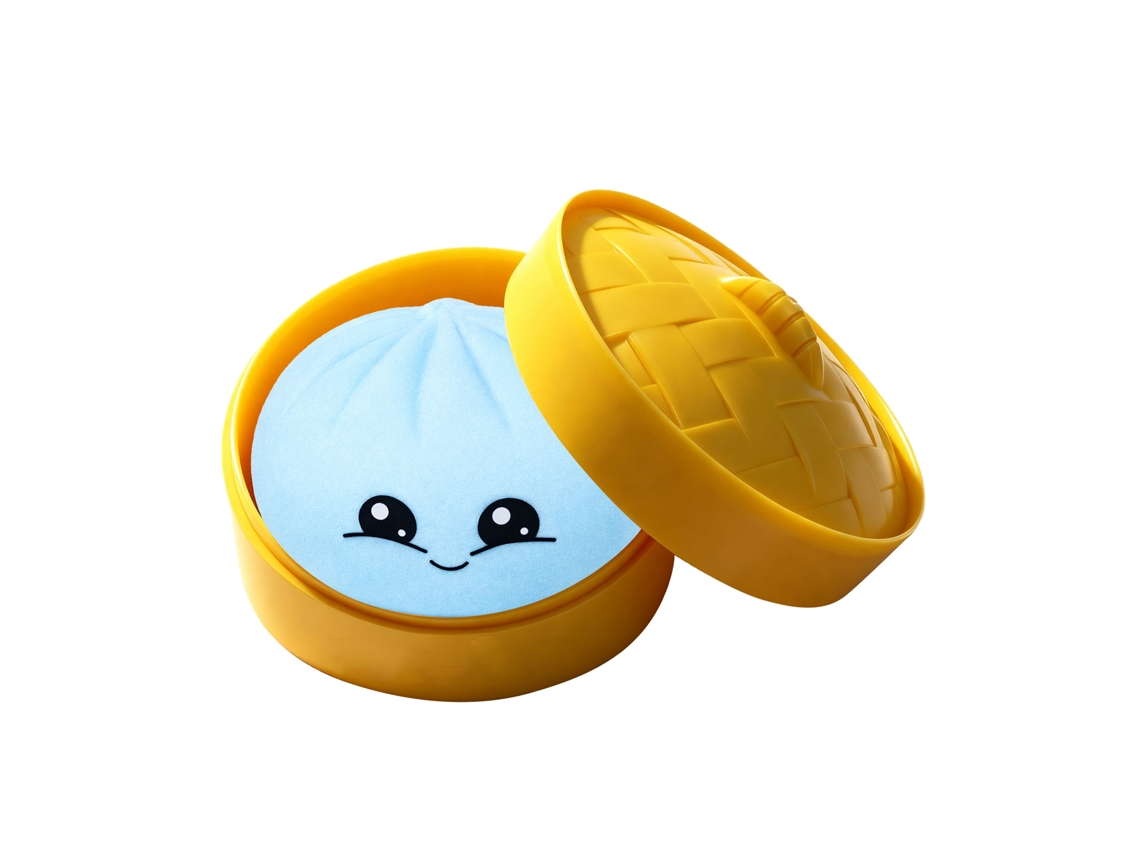 Brinquedo Squishy Pão Azul Suave Divertido