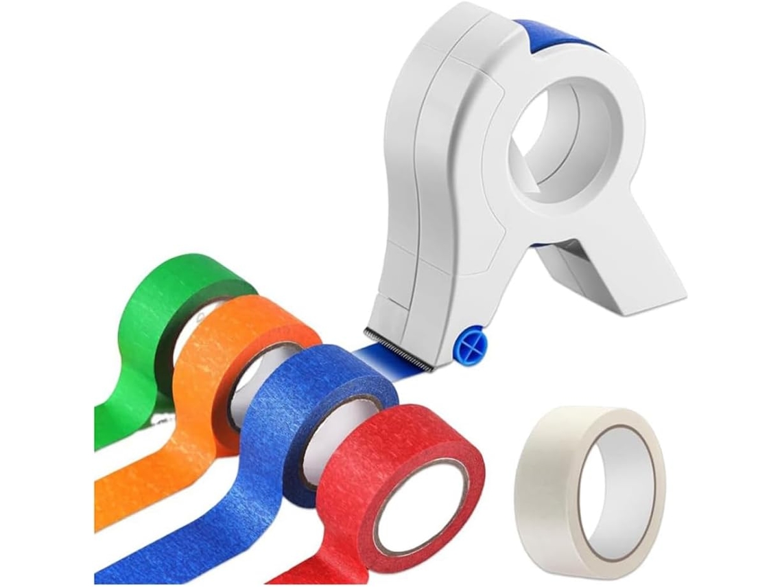 Aplicador portátil Fita Adesiva, dispensador Fita para tinta, cortador Fita hermético para diversos fins.