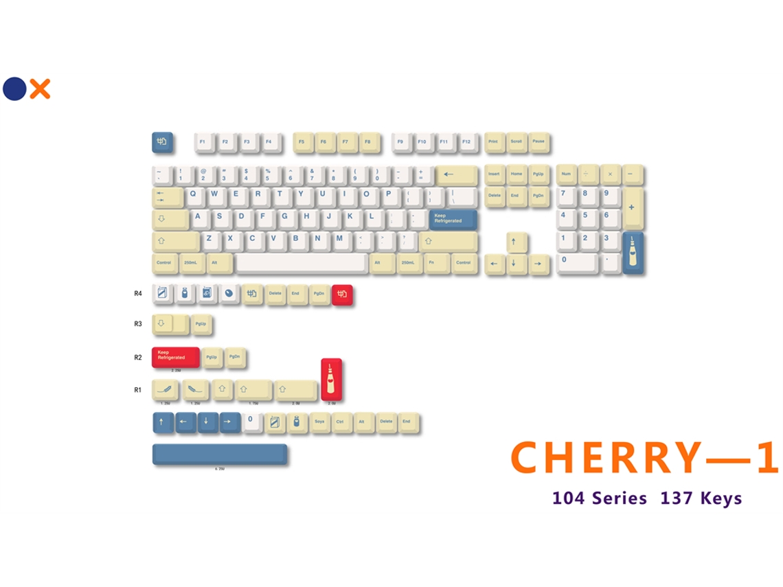 Keycaps Universais De Pbt Tipo Cereja Com Sublimação De Tinta Para Teclado Mecânico Para Jogos Faça Você Mesmo Slowmoose