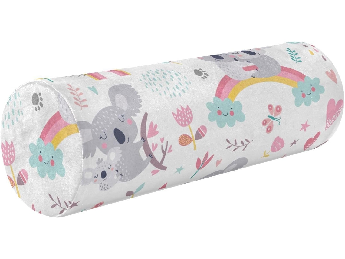 Almofada Cilíndrica Decorativa para Ioga e Meditação Suporte Ergonômico Fácil de Limpar Ideal Viagens, Casa