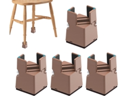 Elevadores de Móveis 4 Peças, Adequados para Mesas, Camas, Cadeiras, e Pés Mesa. CHABERLU