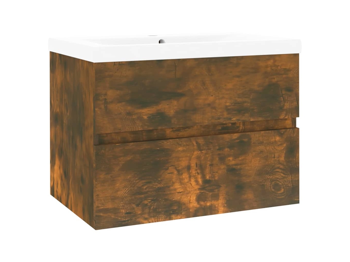 Sink Cabinet With Basin, Sink Cabinets With Basins Vidaxl Marrom Madeira Processada (60 X 38.5 X 45 Cm)