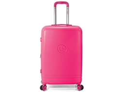 Mala De Cabine Benzi Bz5827rs-50 Extensível Em Abs, 55 Cm, Cabine, 4 Rodas Duplas, Datação Com Combinação De 3 Dígitos, Rosa
