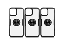 Capa para Iphone EOOCOO (proteção Transparente com Suporte de Anel)