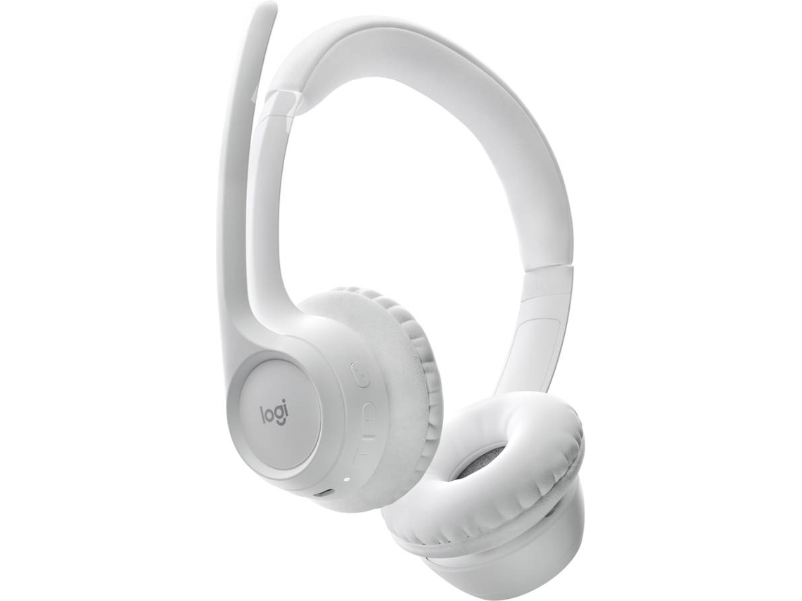 Auscultadores Bluetooth LOGITECH Zone 300 (On Ear - Microfone - Branco)