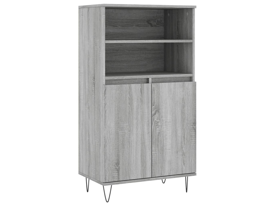 Aparador Alto Cinzento Sonoma MAISON EXCLUSIVE em Derivados de Madeira (60x36x110 cm)