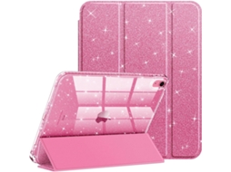 Capa rosa com glitter para iPad 11'' A16 2025 e 10.9 2022
