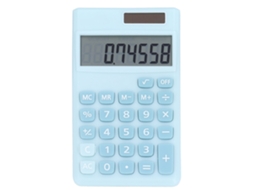 Calculadora de bolso 8 dígitos com tela LCD grande botões sensíveis dual power solar e bateria S/MARCA