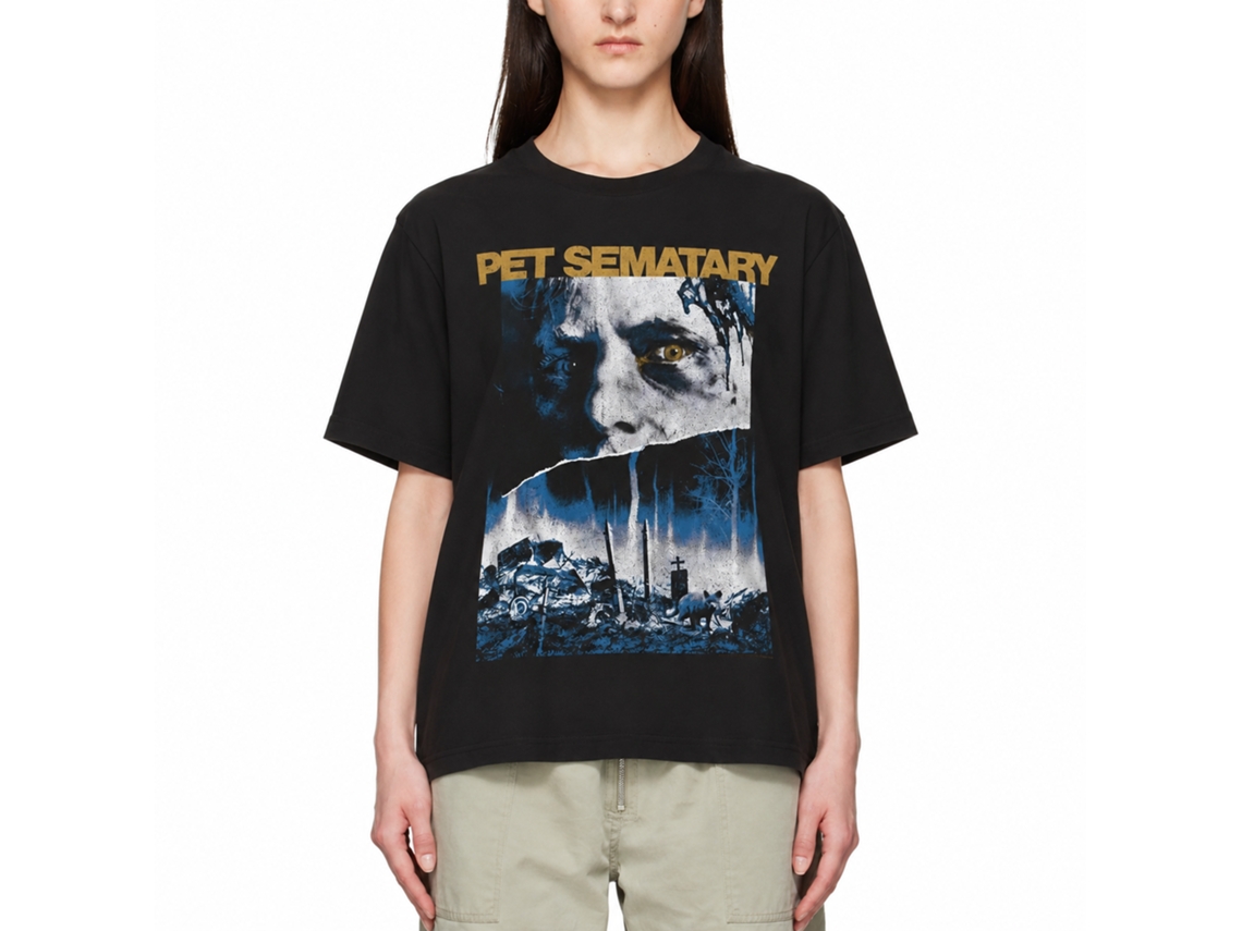 Rockinstone Pet Sematary Movie 3 Color Poster Black Adult T-shirt Size:l
