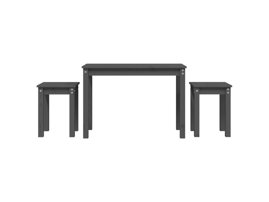 Nesting Table, Nesting Tables Vidaxl Cinzeto Madeira De Pinho (n/a)