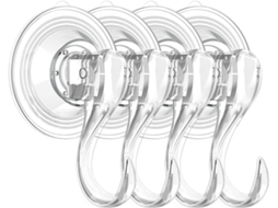 Ganchos De Ventosa Multifuncionais, Resistentes E Reutilizáveis, Com Capacidade De Sucção Até 3 Kg(6, 6 Libras), Ideais Para Banheiro, Janelas