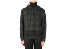 Fasst Chaqueta con Capuz de Cuadros para Homens Mystdiy, Estilo Solto