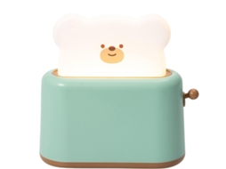 Abajur De Cabeceira Em Formato Urso, Luz Noturna Com Detalhes Grelha.
