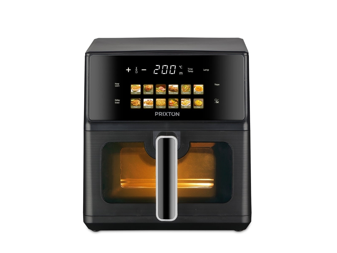 Fritadeira de Ar Quente Cook Organics PRIXTON (6 L Dupla Resistência 1700 W 12 Programas)