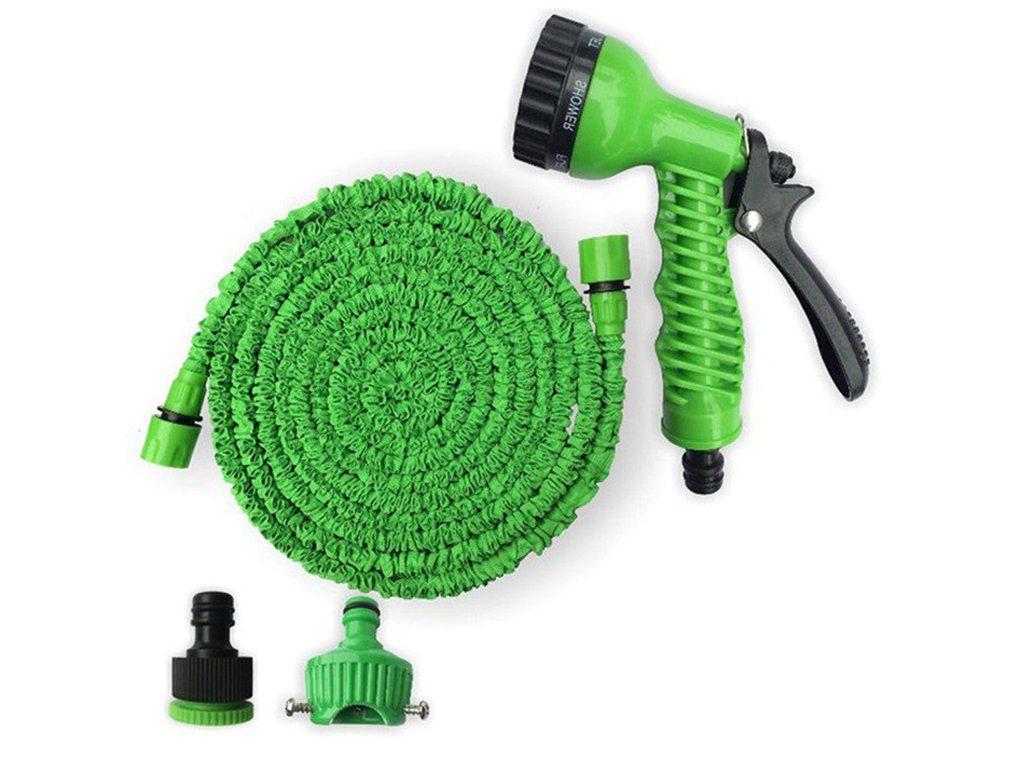 Mangueira Telescópica Flexível Com Bocal Para Jardim, Lavagem De Automóveis, Relvado Exterior, Duche Para Animais De Estimação - 50 Pés SUNNY SPACES