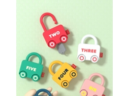 Primerox 6pcs Brinquedos de Aprendizagem com Chaves e Cadeados para Pré escola