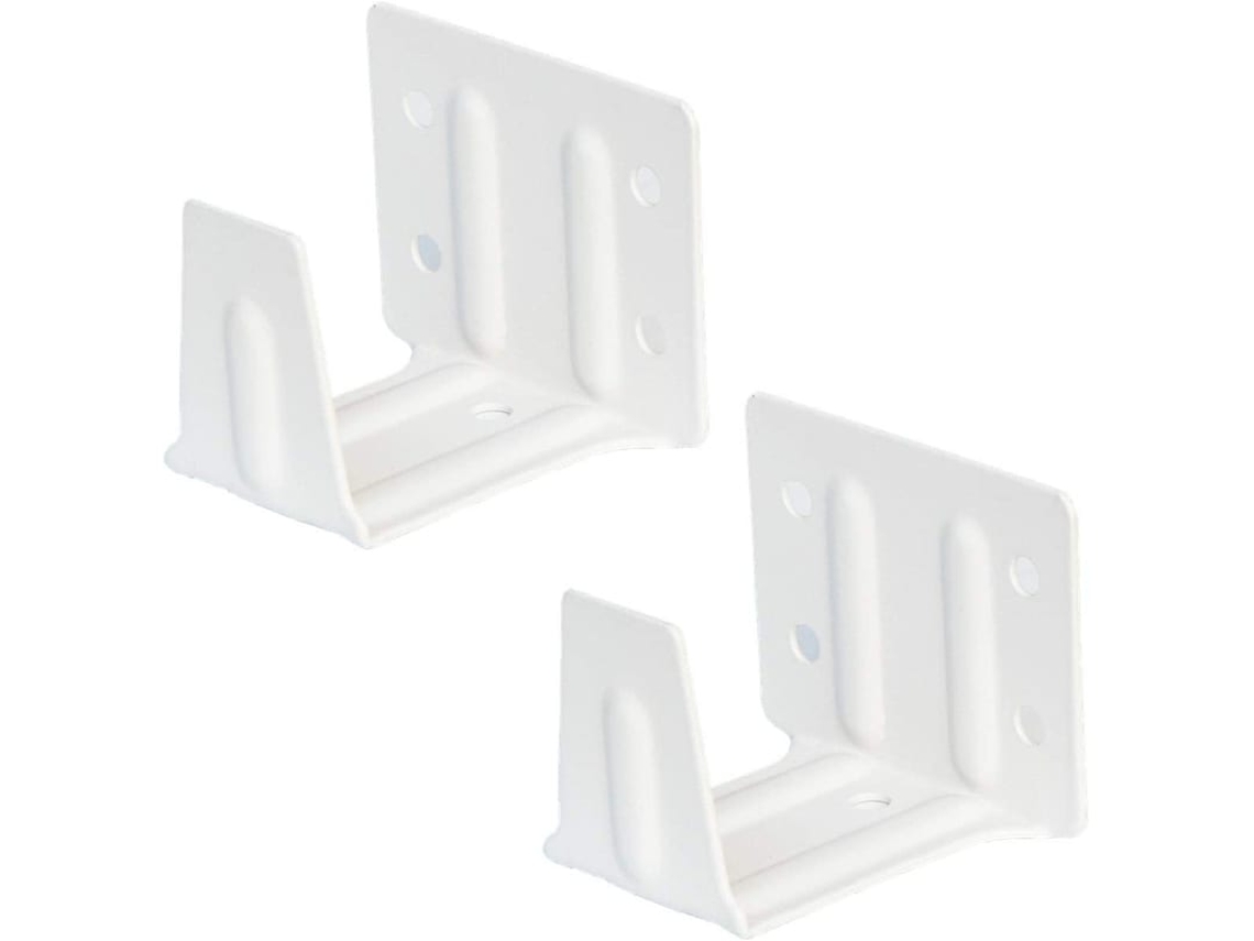Conjunto De 2 Suportes Centrais Brancos Para Persianas De Janela Baixa De 2 Polegadas