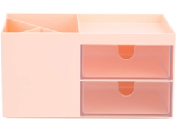 KOFIHETY Organizador De Mesa, Elegante E Funcional, Economizador De Espaço Para Casa E Escritório (1 Unidade, Rosa)
