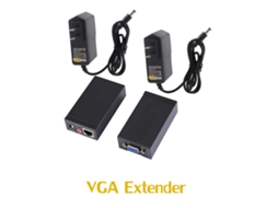 Extensor de vídeo e áudio VGA SVGA 1080p, 100m, sobre RJ45 Cat5e/6, com plugue americano CHABERLU