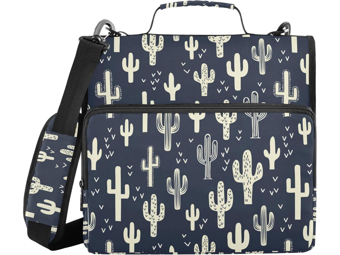 Pasta Organizadora Com Alça De Ombro, Vários Bolsos, 3, 8cm 1, 5 Polegadas, 3 Argolas, Estojo Artigos De Papelaria