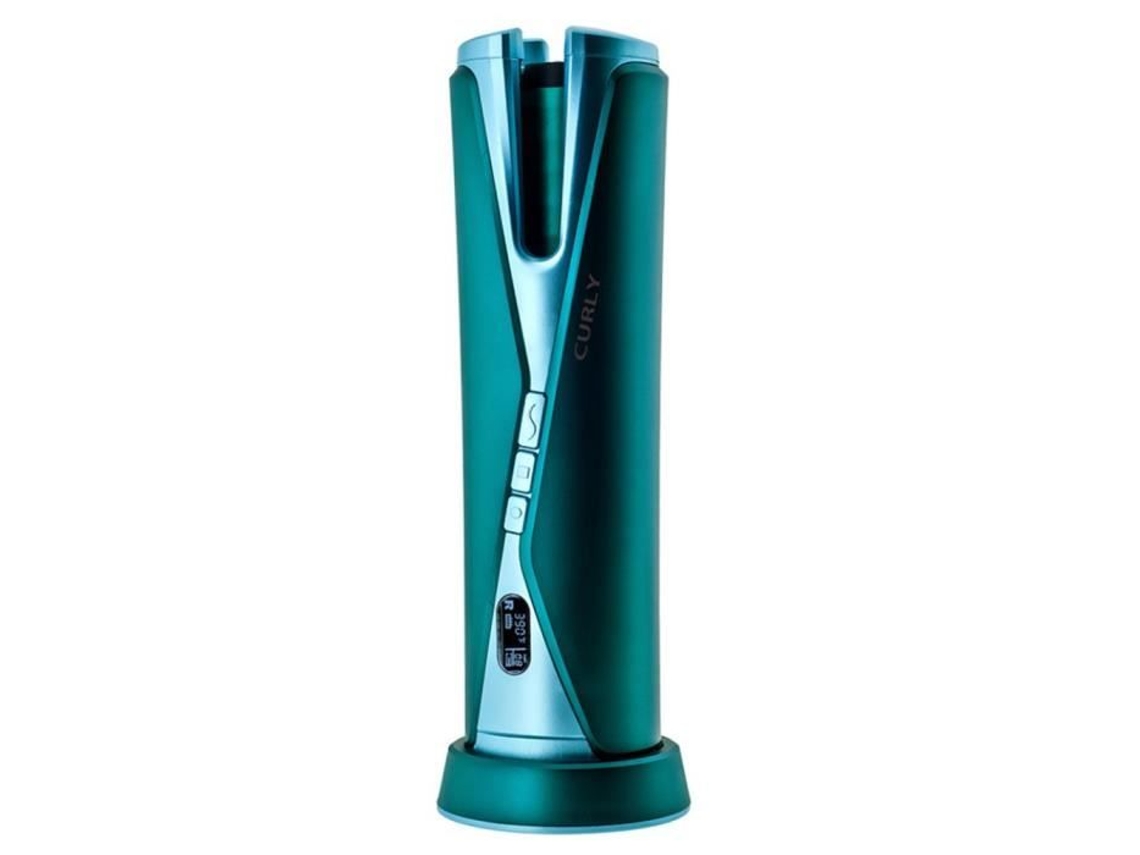 Curling Automático Sem Fio Modelador Usb Recarregável Portátil Curling Wand-Azul Escuro