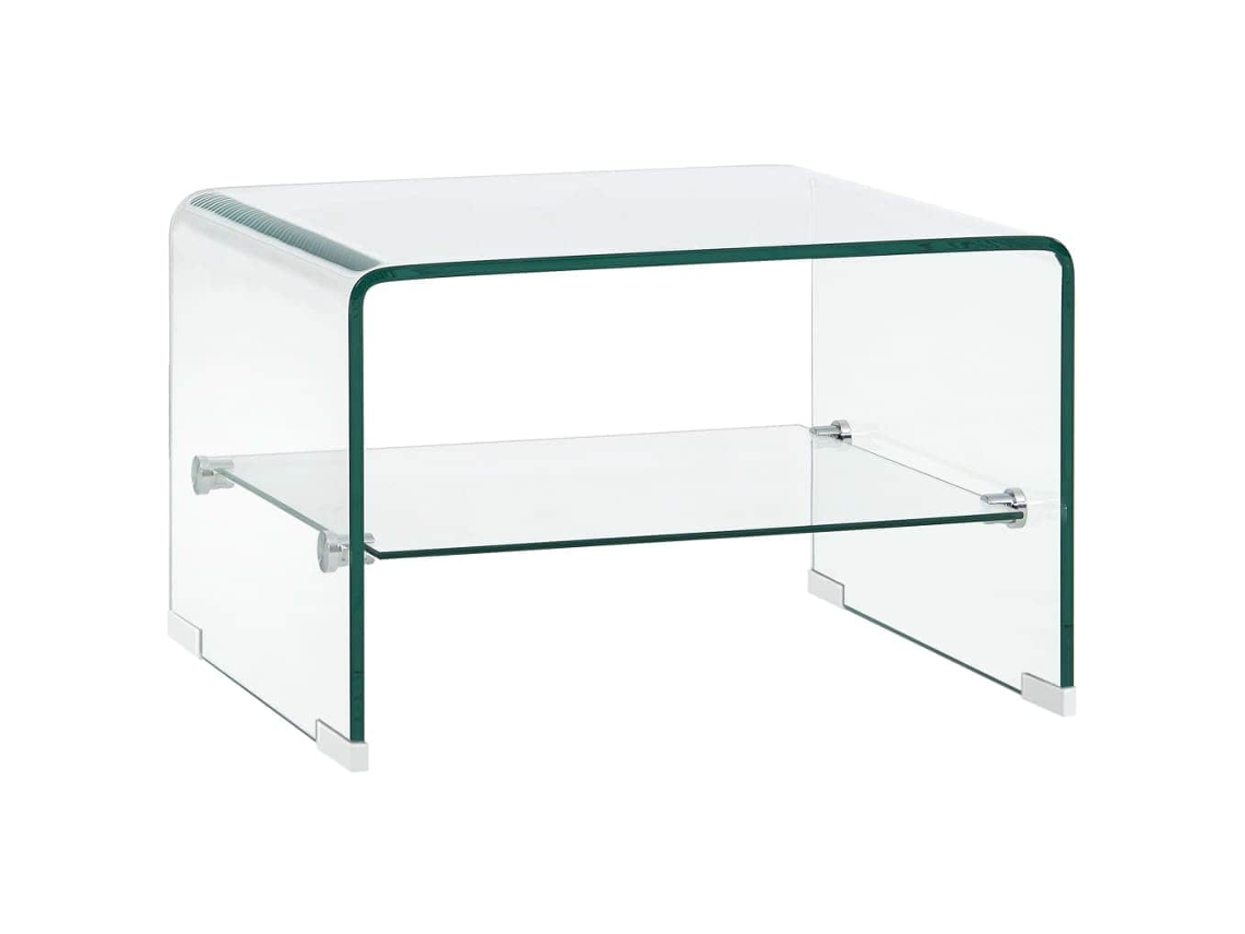 Mesa de Centro 50x45x33 Cm Vidro Temperado Transparente MAISON EXCLUSIVE
