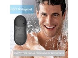 Escova de limpeza facial sônica 2 em 1, esfoliante facial de silicone e massageador para homens, mulheres e adolescentes, azul