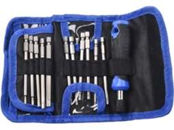 Conjunto De 24 Peças De Bits Para Chave De Fenda Pneumática, Com Adaptador Magnético.