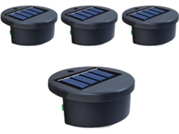 Conjunto De 4 Luzes Solares Genéricas Para Piscinas Externas Com Iluminação Brilhante.