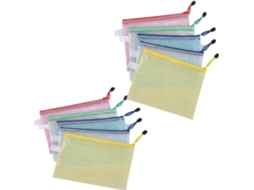 Pacote com 10 Bolsas Transparentes com 4 Zíperes B4 SFUSHOS