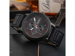 Relógio masculino de aço inoxidável, à prova d'água, com movimento de quartzo e pulseira redonda.