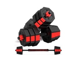 Conjunto De Halteres 2 Em 1 Octogonal De 10kg Fitness Tech