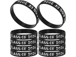 Nuobesty 10-pulseiras De Silicone Para Festa Formatura 2026 Decoração Celebração Pulseiras Com Tema