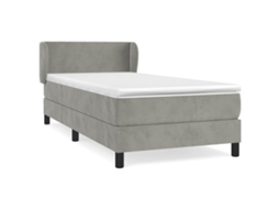 Box Spring Bed, Box Spring Beds Vidaxl Cinzeto Veludo (100 X 200 Cm)