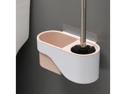 Escova De Vaso Sanitário Com Cabo Longo, Sem Furos Ou Cantos Mortos, Para Montagem Na Parede.
