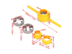 Kit De Sargentos Laxiscreed Para Tubos Pvc E Ppr De 6 Peças Compatíveis Com Diversos Diâmetros