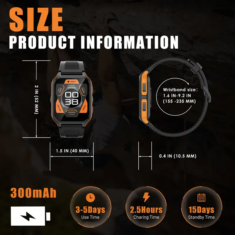 Smartwatch SHAH ARPAN: Tela Preta de 1 83 Polegadas