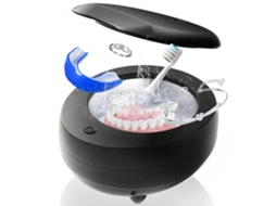 Limpador Ultrassônico de Aparelhos Ortodônticos 49khz, Limpador Ultrassônico Portátil de 340ml para Joias JYTGALX (preto)