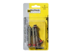 Parafuso de Ancoragem Metálico 12X110/16 mm (2 Pedaços) WOLFPACK LINEA PROFESIONAL