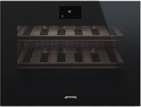 Cave de Vinho SMEG Dolce Stil Novo CVI618LWNX2 (18 Garrafas - Preto)
