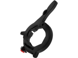 Regulador de velocidade para motocicleta em ABS preto, com diâmetro de 3 a 4 cm.