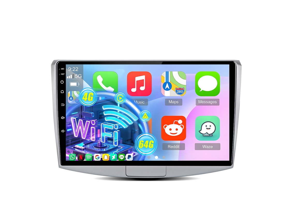 Autoradio Android 15 Octa-core Para VW Passat B7 2010-2015 – 4gb+64gb, Carplay E Android Auto Sem Fio, Gps, Dsp, Bluetooth