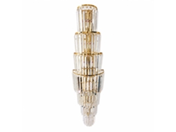 Aplique de Parede de Cristal PIBAOGU Asled 518 (dourado)