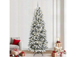 Vidaxl Árvore De Natal Artificial Branco 240 Cm