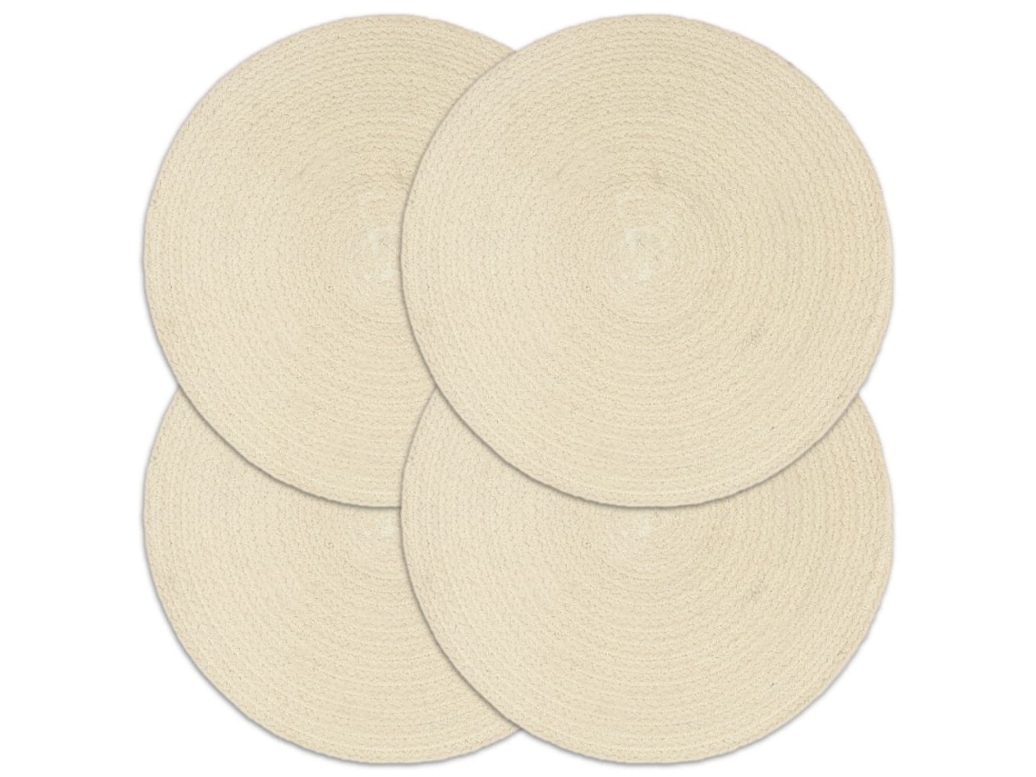 Placemat, Placemats Vidaxl Marrom Algodão (n/a)