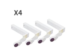 Conjunto De 4 Prendedores De Lençol Com Clipe Para Fixação Automática De Edredom. Aquaforge