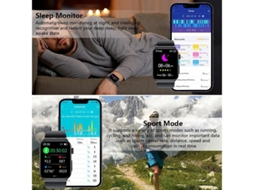 Smart Watch Bluetooth Fitness Tracker Heart Rate Monitor Oxygen Tracking No Blood Prova Dágua More De Bestvite