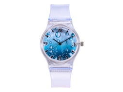 Reloj De Pulsera Para Mujer Con Correa De Gel Silicona Y Movimiento De Cuarzo Casual Bonito
