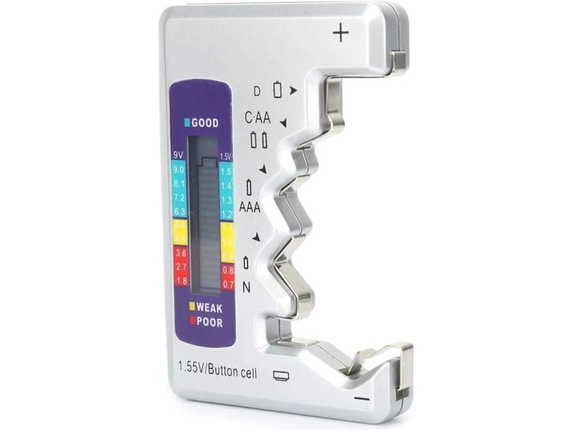 Testador de Bateria Digital Detector de Capacidade de Bateria Ferramenta de Medição 90 X 60Mm para Bateria de Célula de Botão O121