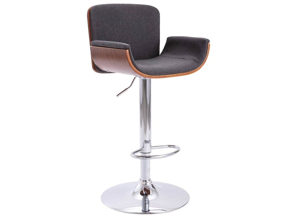 Cadeira de bar VIDAXL Cinzeto Tecido (51.5x49.5x109 cm)